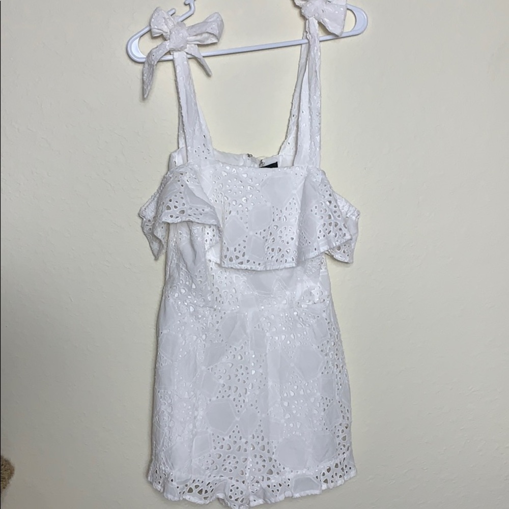Lea & Viola white eyelet jumper